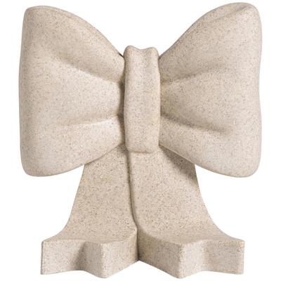 Leen Bakker - Boekensteun Strik - Off-white - 16x15x7 Cm - Polyresin - Wit#Crème