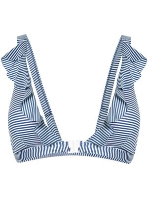 Duskii Spritz ruffled bikini top - Multicolore