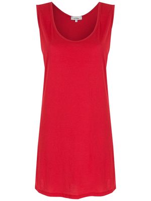 Amir Slama robe à design sans manches - Rouge