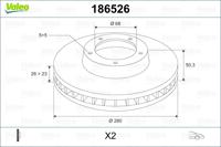 Valeo Remschijven 186526 - thumbnail