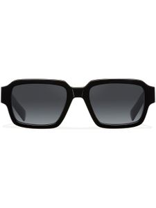 Prada Eyewear logo-detail rectangle-frame sunglasses - Noir