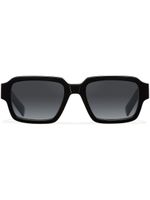 Prada Eyewear logo-detail rectangle-frame sunglasses - Noir