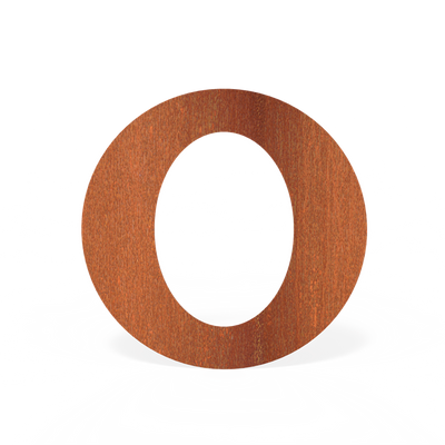 Forno: BAC13.150 Rosette Oval 150mm Steel 2mm - Cortenstaal