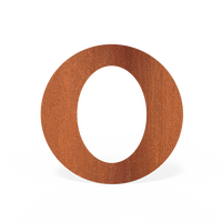 Forno: BAC13.150 Rosette Oval 150mm Steel 2mm - Cortenstaal Forno: BAC13.150 Rosette Oval 150mm Steel 2mm - Cortenstaal