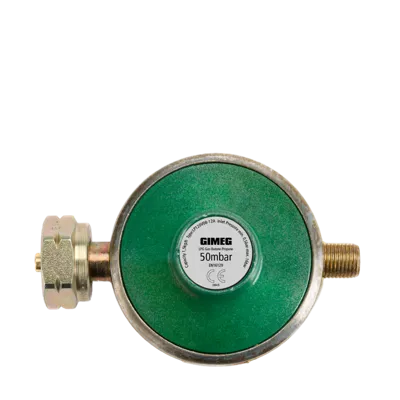 Gimeg Universele Gasdrukregelaar 1/4 Inch Links 50Mbar