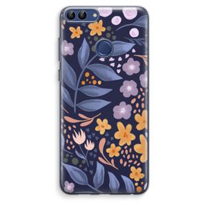 Flowers with blue leaves: Huawei P Smart (2018) Transparant Hoesje