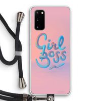 Girl boss: Samsung Galaxy S20 Transparant Hoesje met koord