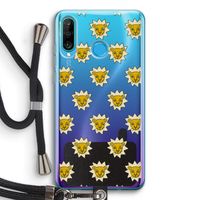 Leeuwenkoppen: Huawei P30 Lite Transparant Hoesje met koord