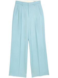 AMI Paris pantalon en laine à plis - Bleu