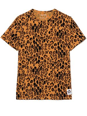 Mini Rodini t-shirt à imprimé léopard - Tons neutres