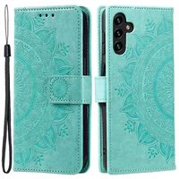 Samsung Galaxy A54 5G Mandala Series Wallet Case - Groen