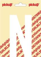 Plakletter Nobel Sticker witte letter N - Pickup