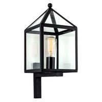 Bloemendaal Muurlamp Zwart met LED - thumbnail