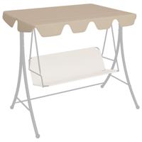 VidaXL Vervangingsluifel voor schommelbank 150/130x105/70 cm beige