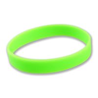 Siliconen armband neon groen - thumbnail