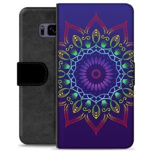 Samsung Galaxy S8 Premium Portemonnee Hoesje - Kleurrijke Mandala