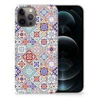 iPhone 12 Pro Max | TPU | Siliconen hoesje | Tiles Color