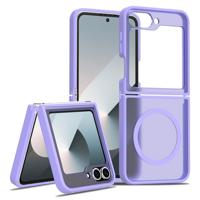 Lunso Samsung Galaxy Z Flip 7 FE / Z Flip6 slank backcover hoesje met MagSafe ondersteuning - Paars