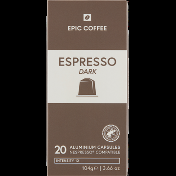 Epic Coffee Espresso Dark Koffiecups 20 Stuks bij Jumbo