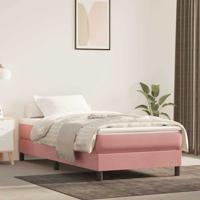 Pocketveringmatras medium 80x210x20 cm fluweel roze