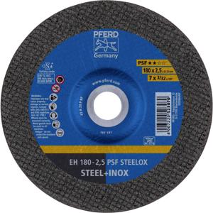 PFERD EH 180-2,5 PSF STEELOX 61726326 Doorslijpschijf gebogen 180 mm 25 stuk(s) RVS, Staal