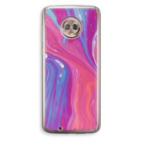 Paarse stroom: Motorola Moto G6 Transparant Hoesje