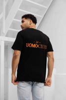 24 Uomo Club T-Shirt Heren Zwart/Oranje - Maat XS - Kleur: Zwart | Soccerfanshop