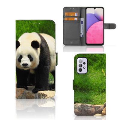 Samsung Galaxy A33 5G | Telefoonhoesje | Met pasjeshouder | Panda