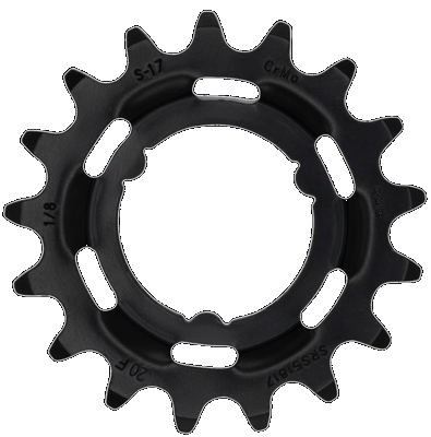 Tandwiel KMC Voor Shimano 17T O-MO Staal 1/8 inch - Zwart