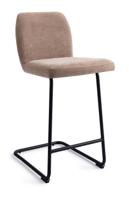 Jesper Home Barstoel 'Ikata' Arch Black, kleur Mocha Mist (zithoogte 65cm)