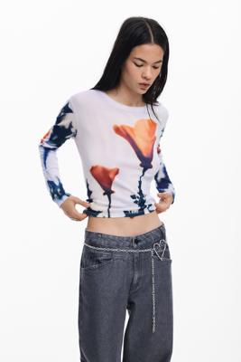 Klaproos T-shirt - WHITE - XL