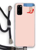 High heels: Samsung Galaxy S20 Transparant Hoesje met koord