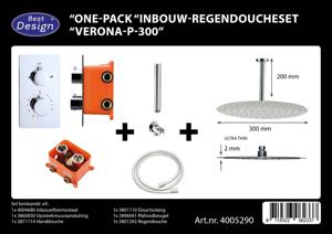 One-Pack Inbouw-Regendoucheset Verona-P-300