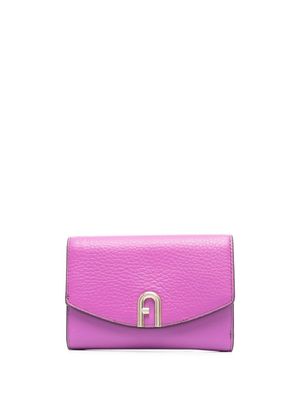 Furla portefeuille continental à plaque logo - Violet