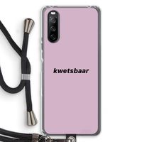 kwetsbaar: Sony Sony Xperia 10 III Transparant Hoesje met koord