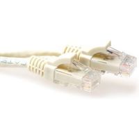 ACT Ivoren 0,25 meter U/UTP CAT6 patchkabel snagless met RJ45 connectoren
