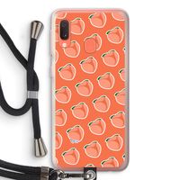 Just peachy: Samsung Galaxy A20e Transparant Hoesje met koord