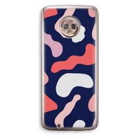 Memphis Shapes Pink: Motorola Moto G6 Transparant Hoesje