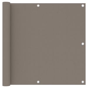 VidaXL Balkonscherm 90x600 cm oxford stof taupe