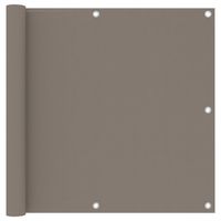 VidaXL Balkonscherm 90x600 cm oxford stof taupe - thumbnail