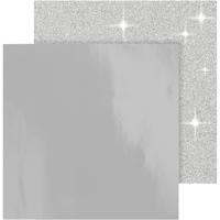 Vivi Gade Design papier, vel 30,5x30,5 cm, 120+128 gr, zilver, 2 vel/ 1 doos