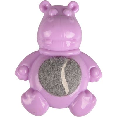 Puppyspeelgoed Loekie Puppy Nijlpaard TPR - 7,5 cm 7,5 x 4,2 x 10,2 cm Flamingo Paars