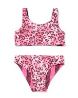 HEMA Omkeerbare kinderbikini luipaard-strepen roze (roze)
