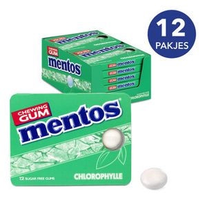 Mentos Mentos - Chlorofylle Chewing Gum 12 Stuks
