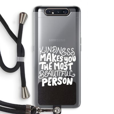 The prettiest: Samsung Galaxy A80 Transparant Hoesje met koord