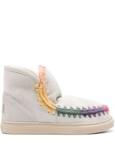 Mou Kids bottines Eskimo Rainbow en daim - Gris