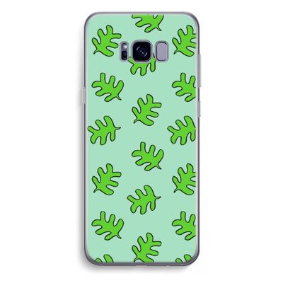 Groene blaadjes: Samsung Galaxy S8 Plus Transparant Hoesje