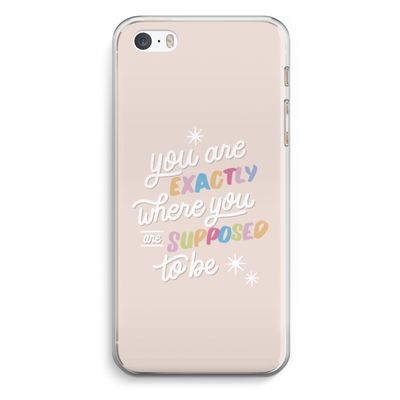 Right Place: iPhone 5 / 5S / SE Transparant Hoesje