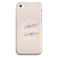 Right Place: iPhone 5 / 5S / SE Transparant Hoesje