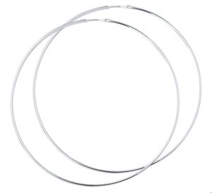 TFT Creolen Ronde Buis Zilver Glanzend 1.7 mm x 84 mm